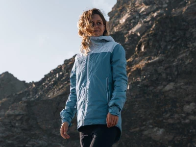 Husky Nickin L turquoise dámská hardshell bunda