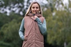 Husky Nilo L brown dámská hardshell vesta