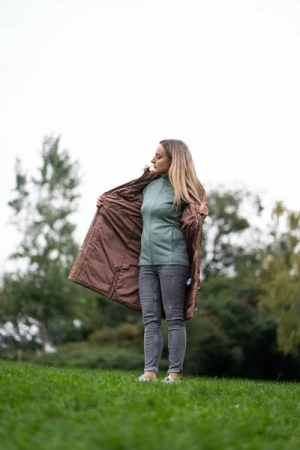 Husky Nilo L brown dámská hardshell vesta