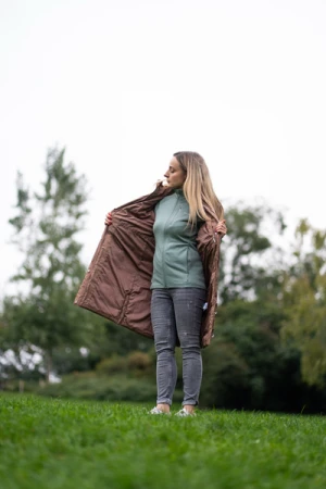 Husky Nilo L brown dámská hardshell vesta