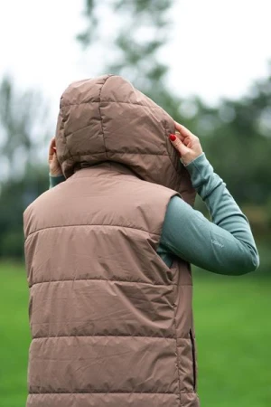 Husky Nilo L brown dámská hardshell vesta