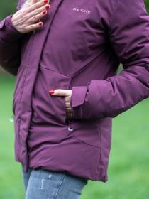 Husky Nurme L dark bordo dámská hardshellová plněná bunda