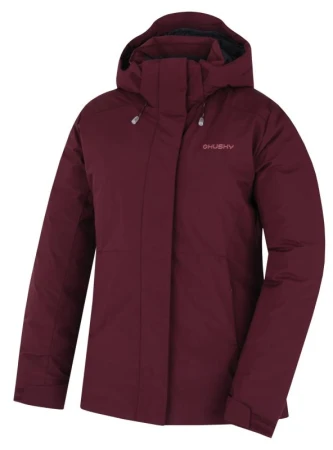 Husky Nurme L dark bordo dámská hardshellová plněná bunda