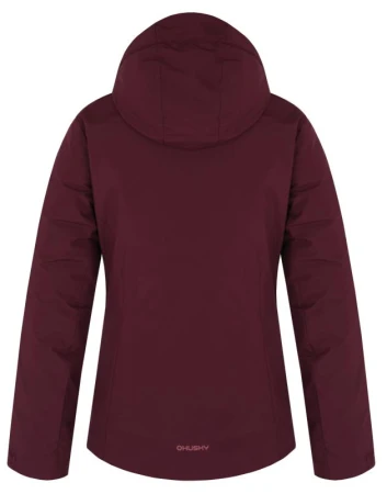 Husky Nurme L dark bordo dámská hardshellová plněná bunda