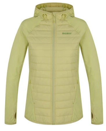 Husky Arya L light green dámská hybrid mikina