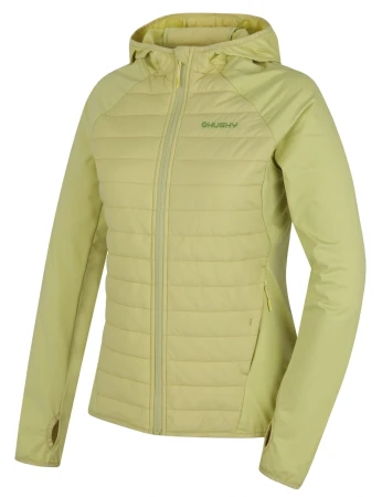 Husky Arya L light green dámská hybrid mikina