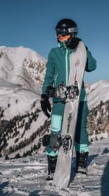 Husky Gambi L blue/turquoise dámská lyžařská bunda