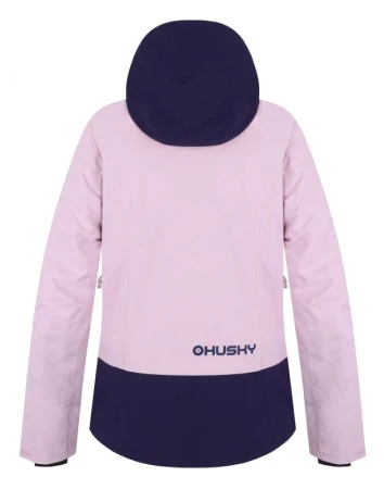 Husky Gambi L pink/blue dámská lyžařská bunda