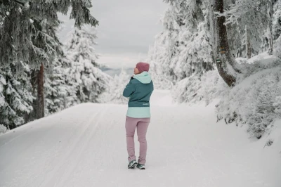 Husky Gambi L pink/blue dámská lyžařská bunda
