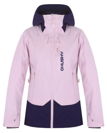 Husky Gambi L pink/blue dámská lyžařská bunda
