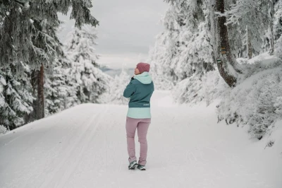 Husky Gambi L pink/blue dámská lyžařská bunda