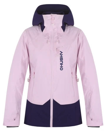 Husky Gambi L pink/blue dámská lyžařská bunda