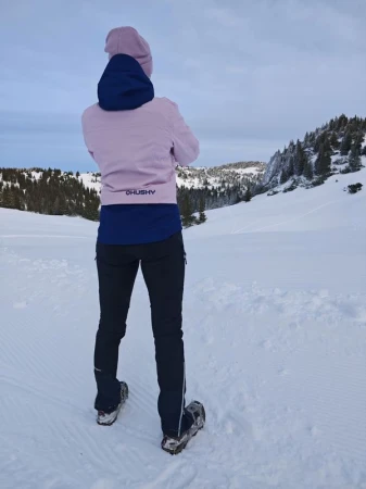 Husky Gambi L pink/blue dámská lyžařská bunda