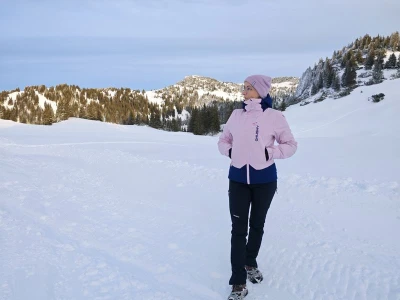 Husky Gambi L pink/blue dámská lyžařská bunda