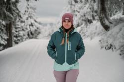 Husky Gambi L turquoise/mint dámská lyžařská bunda