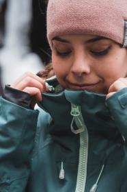 Husky Gambi L turquoise/mint dámská lyžařská bunda