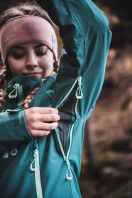 Husky Gambi L turquoise/mint dámská lyžařská bunda