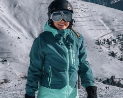 Husky Gambi L turquoise/mint dámská lyžařská bunda