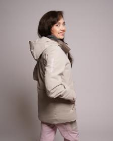 Husky Gato L beige dámská lyžařská bunda