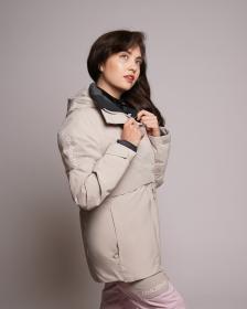 Husky Gato L beige dámská lyžařská bunda