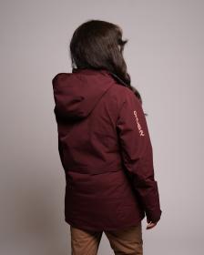 Husky Gato L dark bordo dámská lyžařská bunda