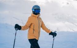 Husky Gambola L dk. khaki dámská lyžařská bunda + šátek Kilpi