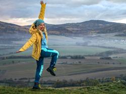 Husky Gambola L dk. khaki dámská lyžařská bunda + šátek Kilpi