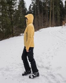 Husky Gambola L lt. yellow dámská lyžařská bunda + šátek Kilpi