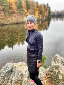 Husky Merband 2 light purple dámská merino čelenka