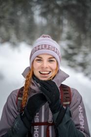Husky Meralp pink dámská merino čepice