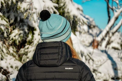 Husky Meralp pink dámská merino čepice