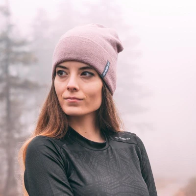 Husky Merhat 4 black dámská merino čepice