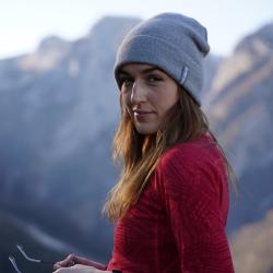 Husky Merhat 4 blue dámská merino čepice