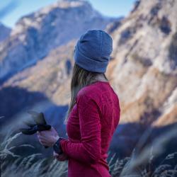 Husky Merhat 4 brown dámská merino čepice