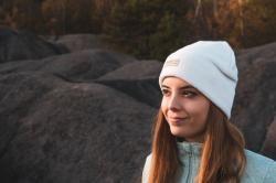 Husky Merhat 4 white dámská merino čepice