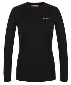 Husky Aron L black dámská merino mikina