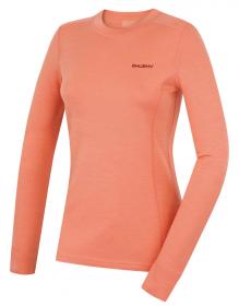 Husky Aron L light orange dámska merino mikina