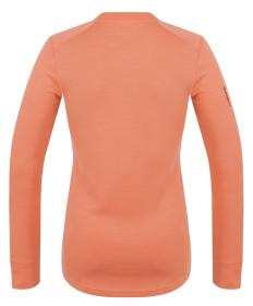 Husky Aron L light orange dámská merino mikina