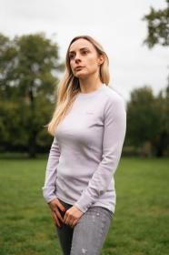 Husky Aron L light purple dámská merino mikina