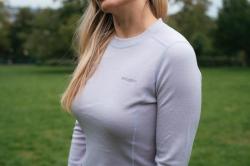 Husky Aron L light purple dámská merino mikina