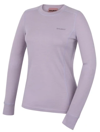 Husky Aron L light purple dámská merino mikina