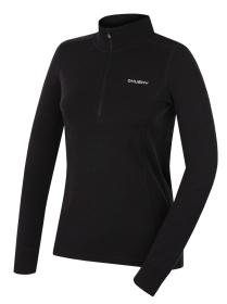 Husky Aron Zip L black dámská merino mikina
