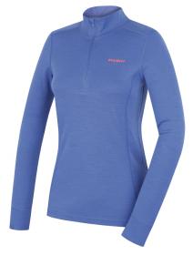 Husky Aron Zip L blue dámska merino mikina