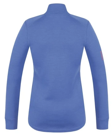 Husky Aron Zip L blue dámská merino mikina