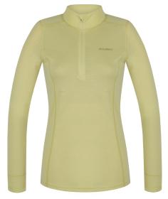 Husky Aron Zip L bright green dámská merino mikina