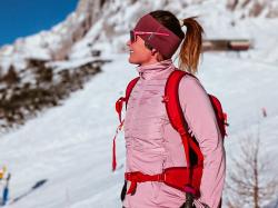 Husky Airy L light orange dámská mikina na zip