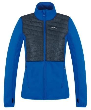 Husky Airy L neon blue dámská mikina na zip