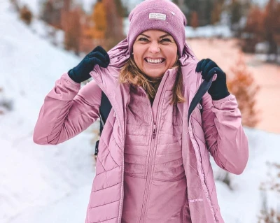Husky Airy L neon blue dámská mikina na zip
