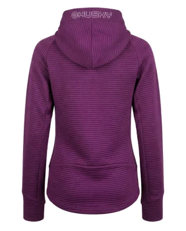 Husky Anara L purple dámská mikina s kapucí