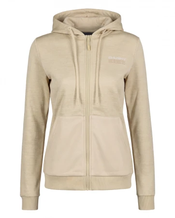 Husky Asta L beige dámská mikina s kapucí